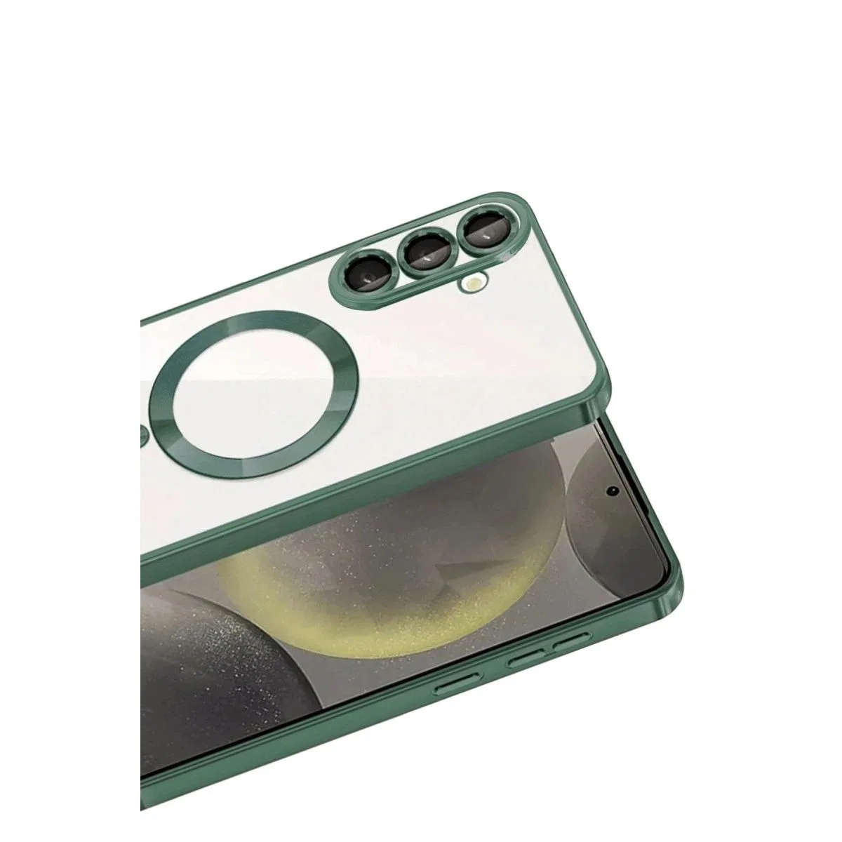 Samsung Galaxy S26 Plus Kross Magneticsafe Kapak - Koyu Yeşil görsel 2
