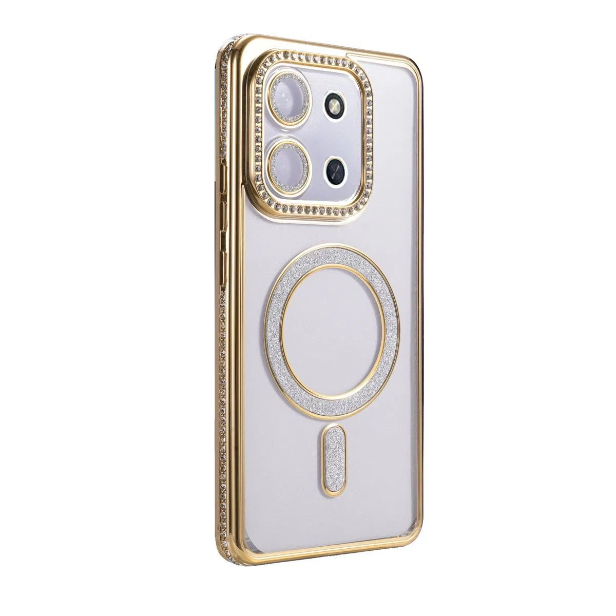 Xiaomi Redmi 15c 4g Joke Simli Magneticsafe Kılıf - Gold görsel 3