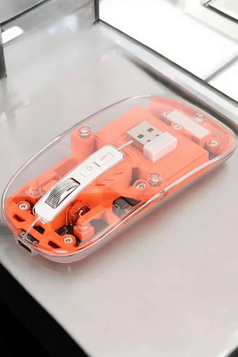 Kablosuz Mouse Fare 5. 0 Bluetooth Bağlantılı USB Girişli görsel 3