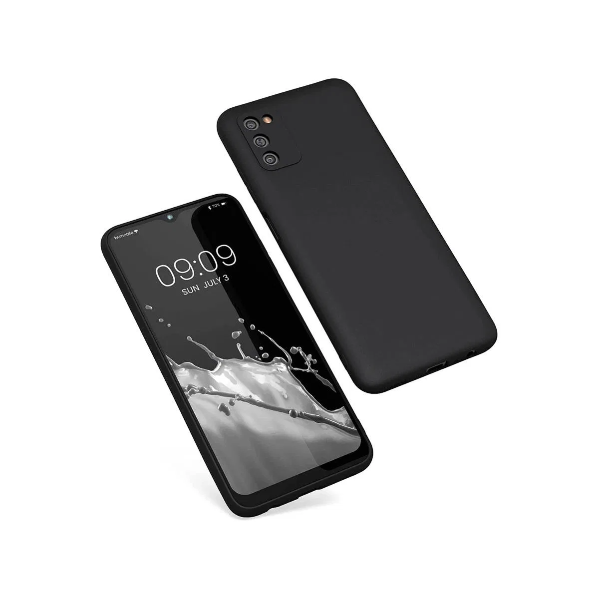 Samsung Galaxy A03s Kılıf First Silikon - Siyah görsel 2
