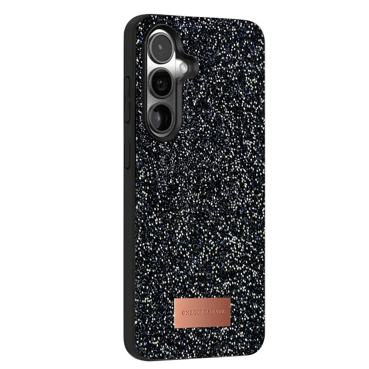 Onegif Samsung Galaxy S24 Plus Bright Simli Kapak - Siyah görsel 3