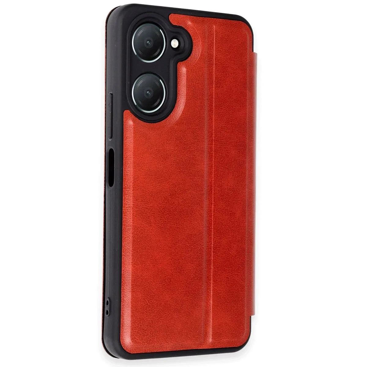 Vivo Y18 Kılıf Flip Cover - Kırmızı görsel 2