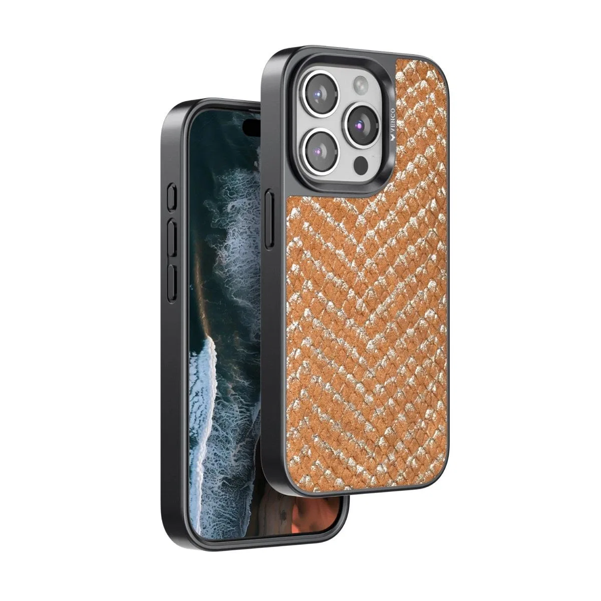 Venco Apple İphone 15 Pro Max Viper Kapak - Kahverengi görsel 2