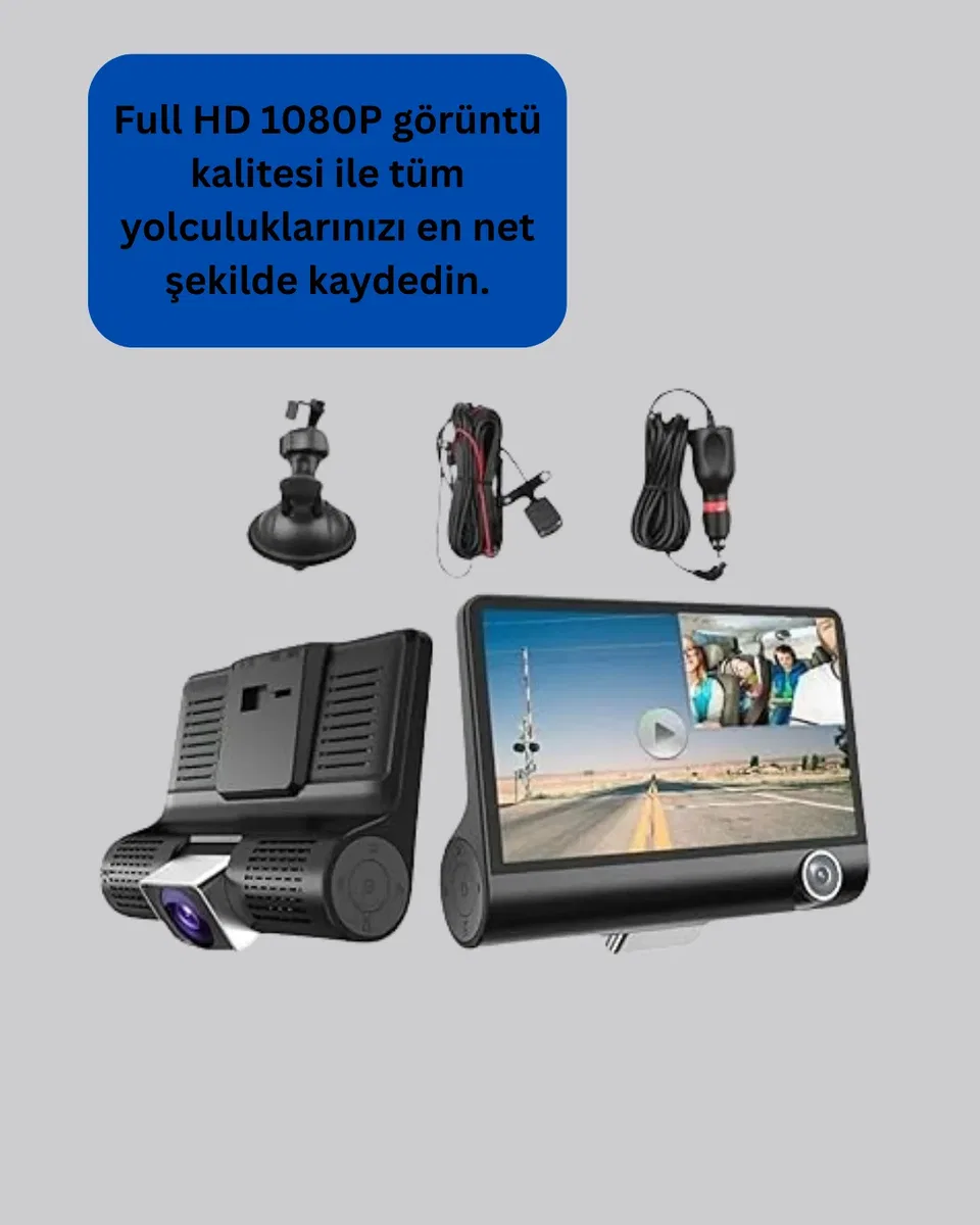 3 Kameralı Araç DVR görsel 3