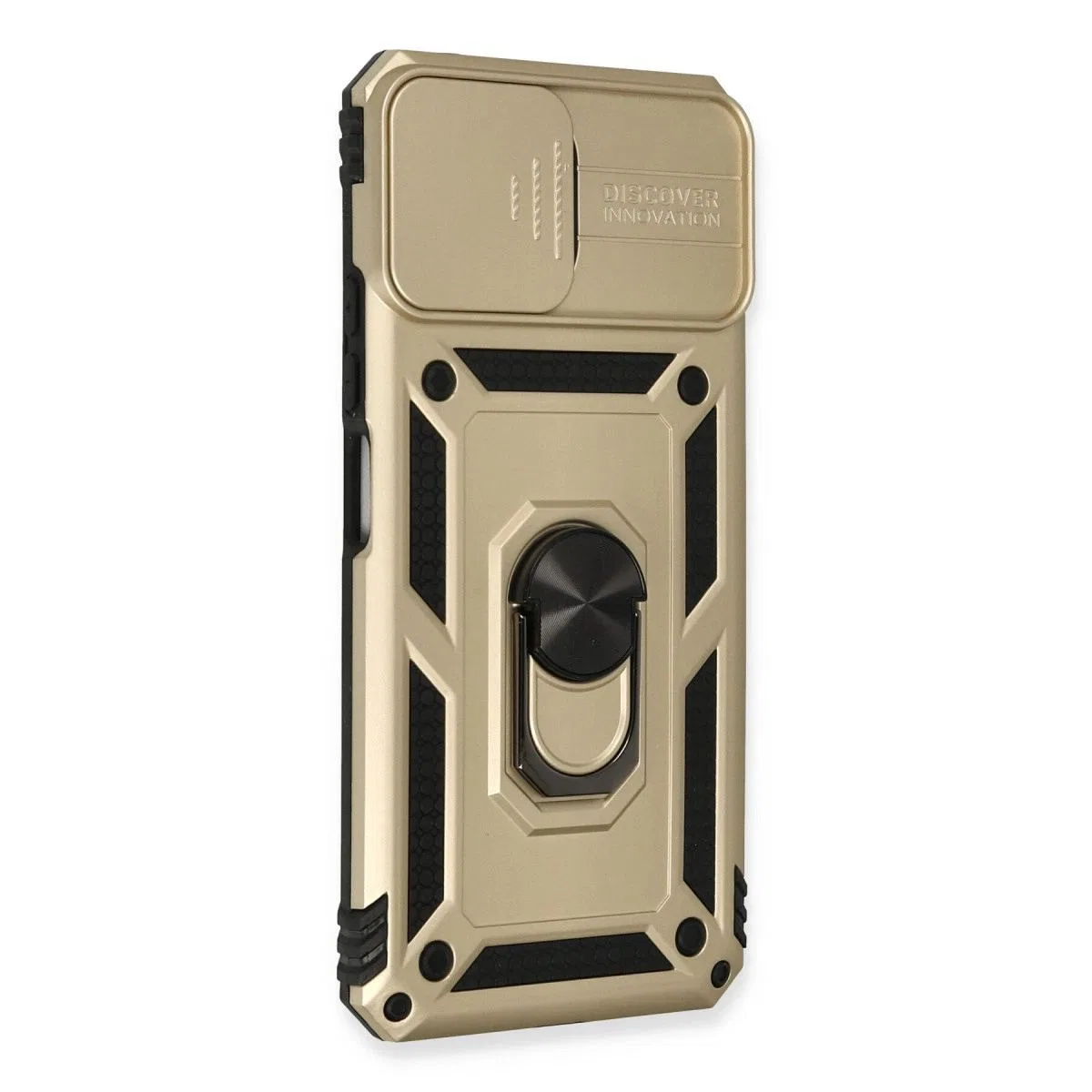 Xiaomi Mi 11 Lite Kılıf Pars Lens Yüzüklü Silikon - Gold görsel 2