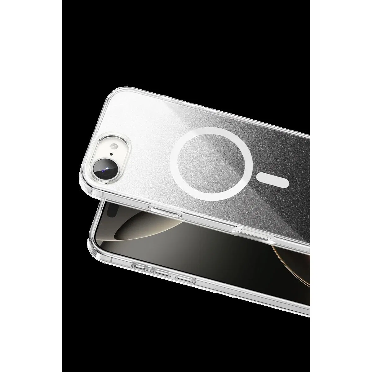 Onegif Apple İphone 17e Sora Simli Magsafe Kapak - Siyah görsel 2