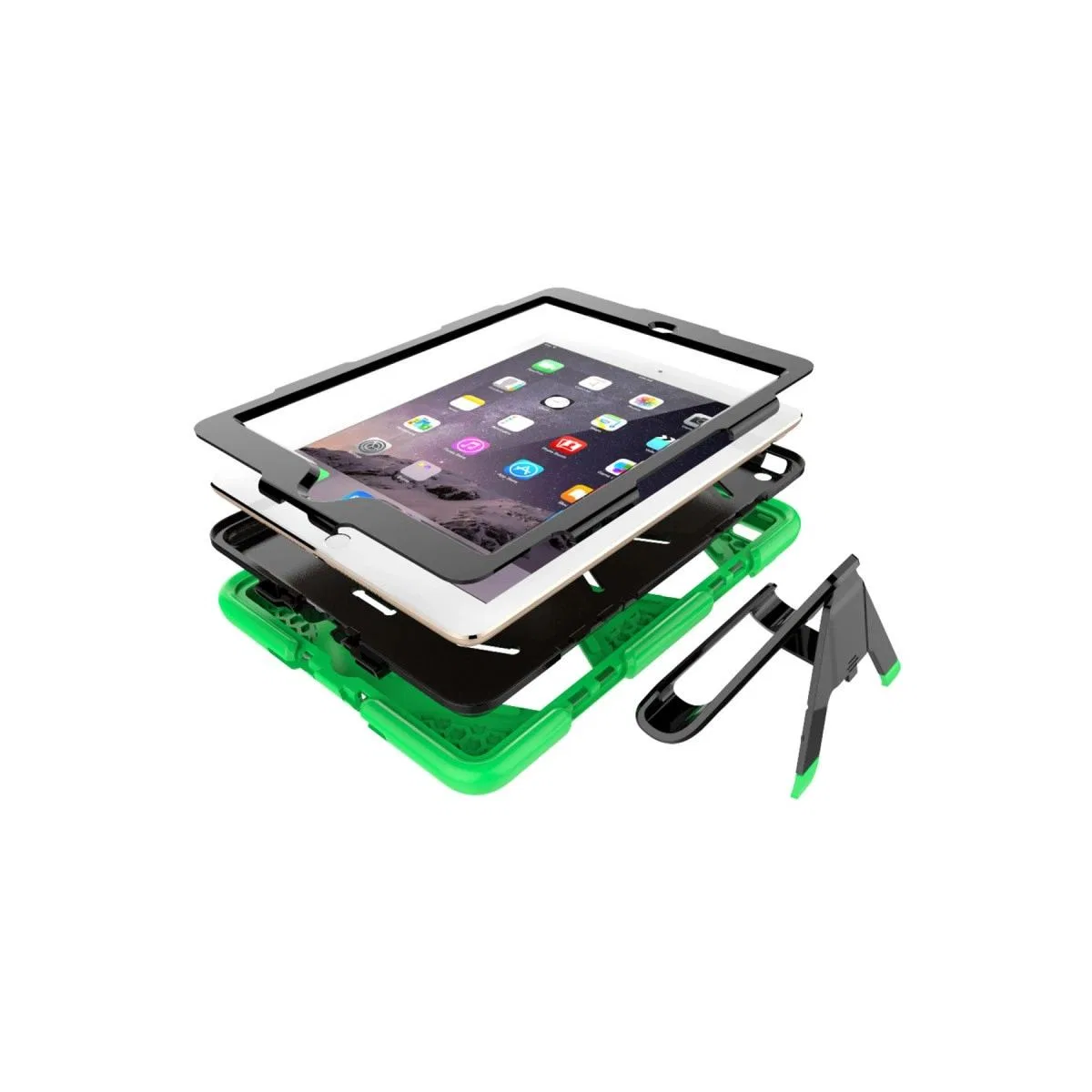 Apple İpad 5 Air 9. 7 Kılıf Griffin Tablet Kapak - Yeşil görsel 6