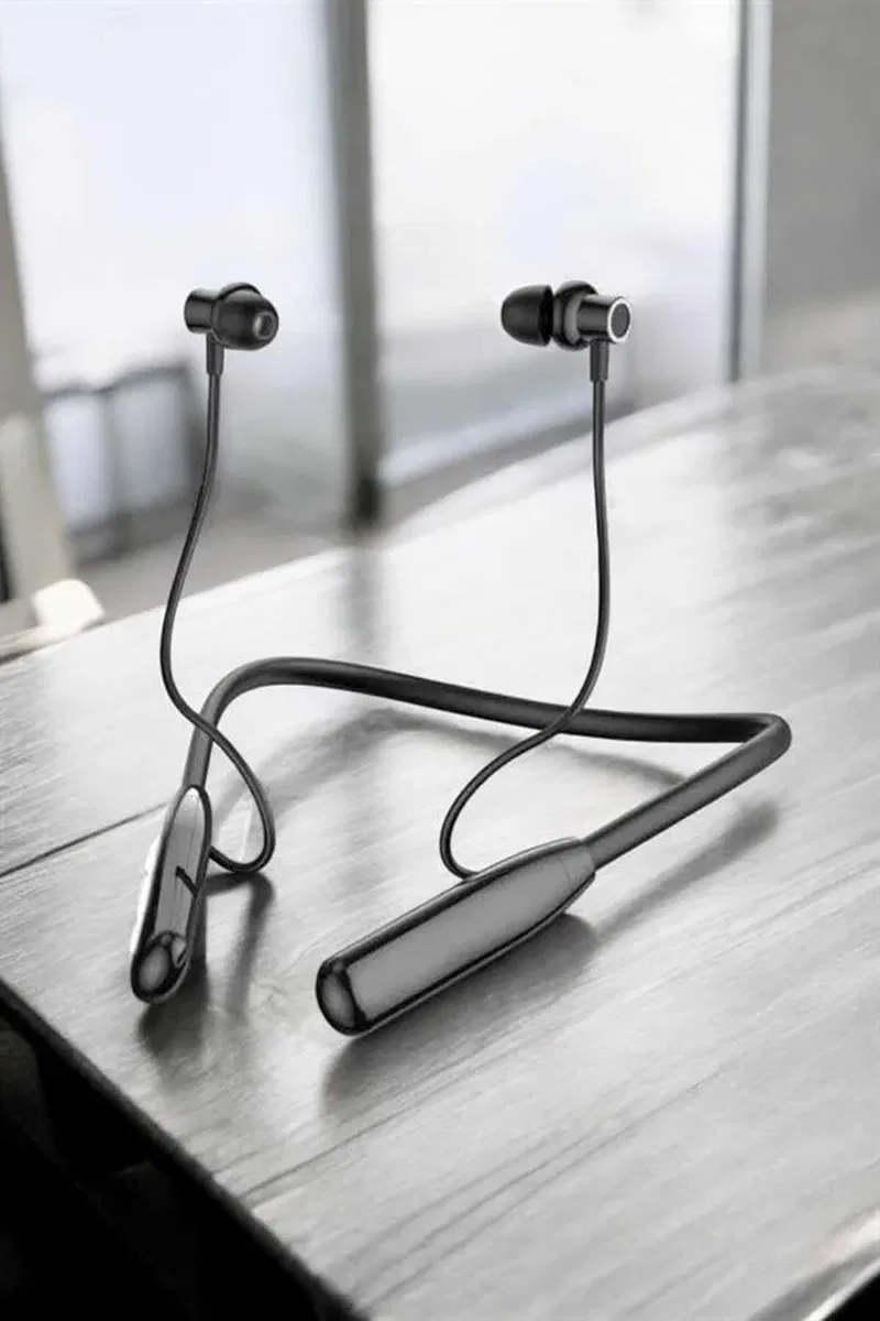 Boyun Bantlı Bluetooth Kulaklık Yüksek Ses Kaliteli 100 Saat Kulaklık görsel 5