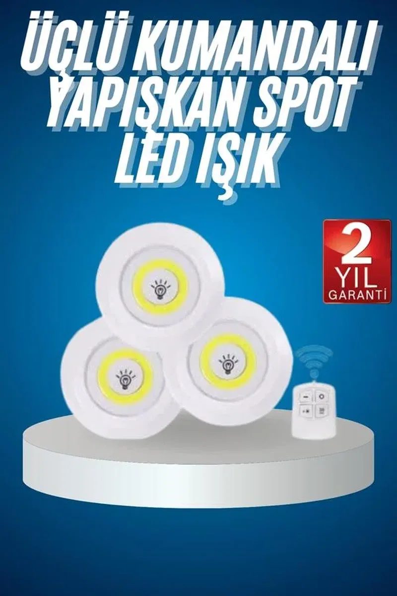 Kablosuz Pilli Işıldak Masa Lambası Mutfak Tezgah Altı Banyo Dolabı Dolap İçi görsel 2
