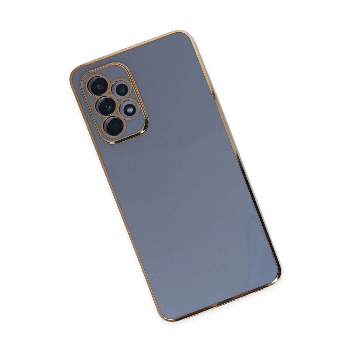 Samsung Galaxy A52 Kılıf Volet Silikon - Mavi görsel 2