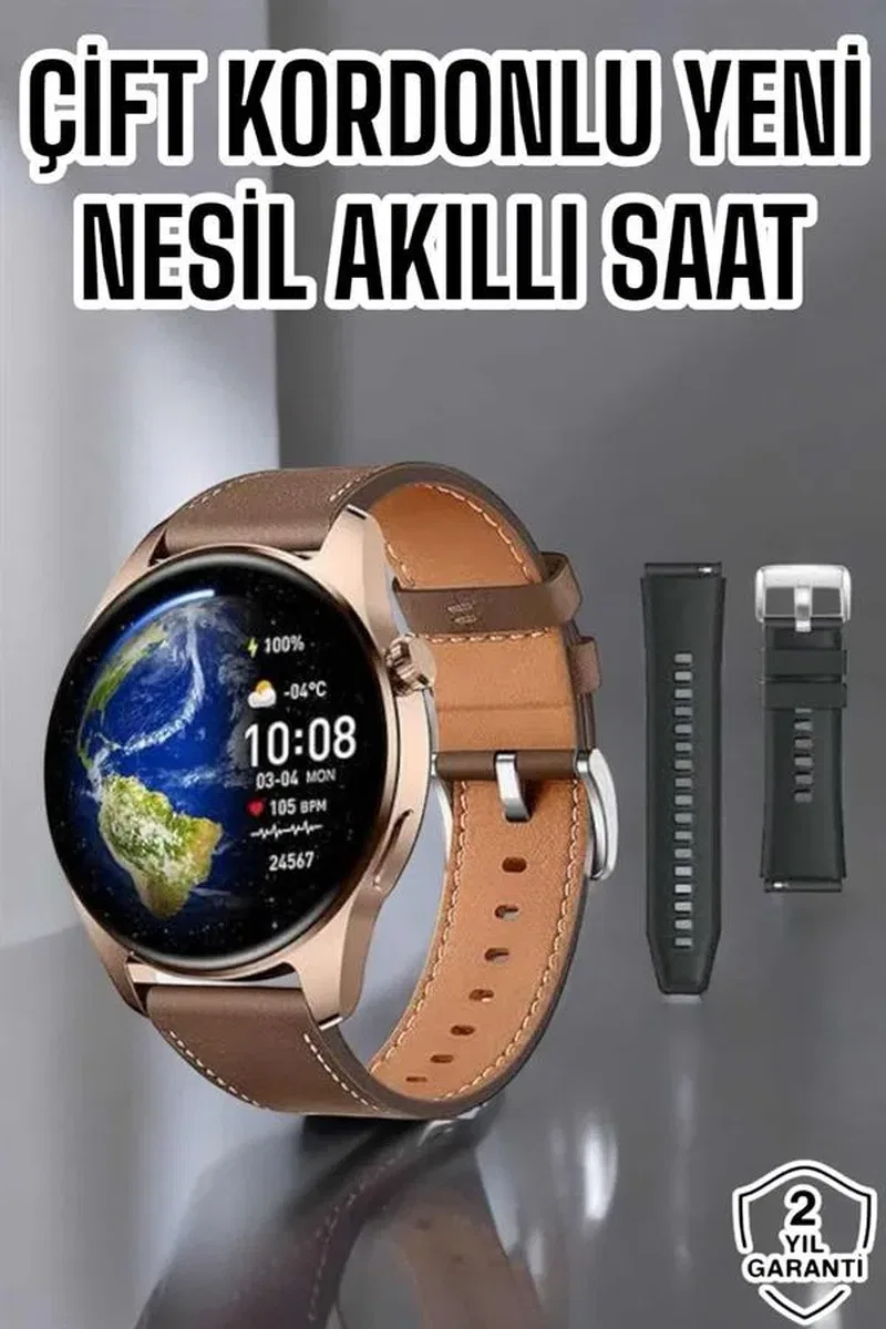 Akıllı Saat Sesli Görüşme NFC ve GPS Uyumlu Bluetooth Bağlantılı görsel 2