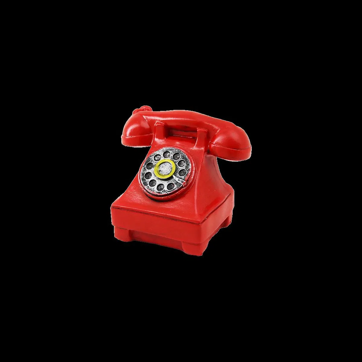 Vintage Ankesörlü Telefon Biblo Reçine 12x7. 5 cm görsel 2