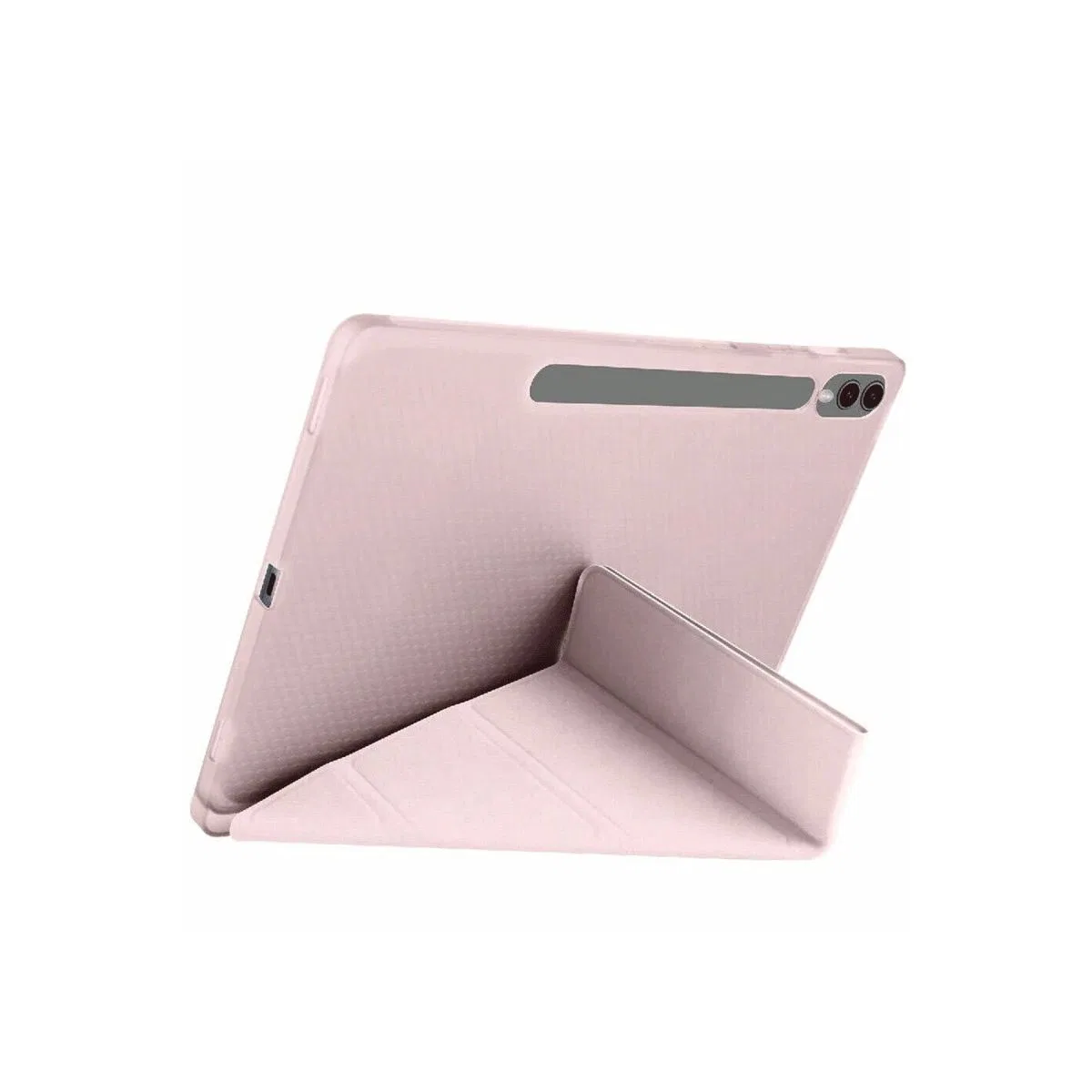 Samsung Galaxy X610 Tab S9 Fe Plus 12. 4 Kılıf Kalemlikli Mars Tablet Kılıfı - Rose Gold görsel 2
