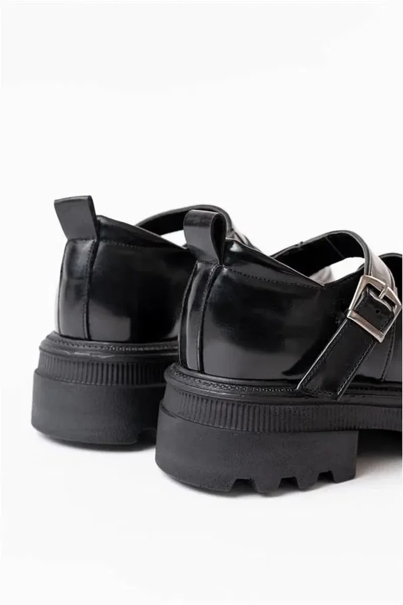Kadın Rugan Loafer Ayakkabı Ayakkabı Tabanlı Yüksek Esnek Casual görsel 5
