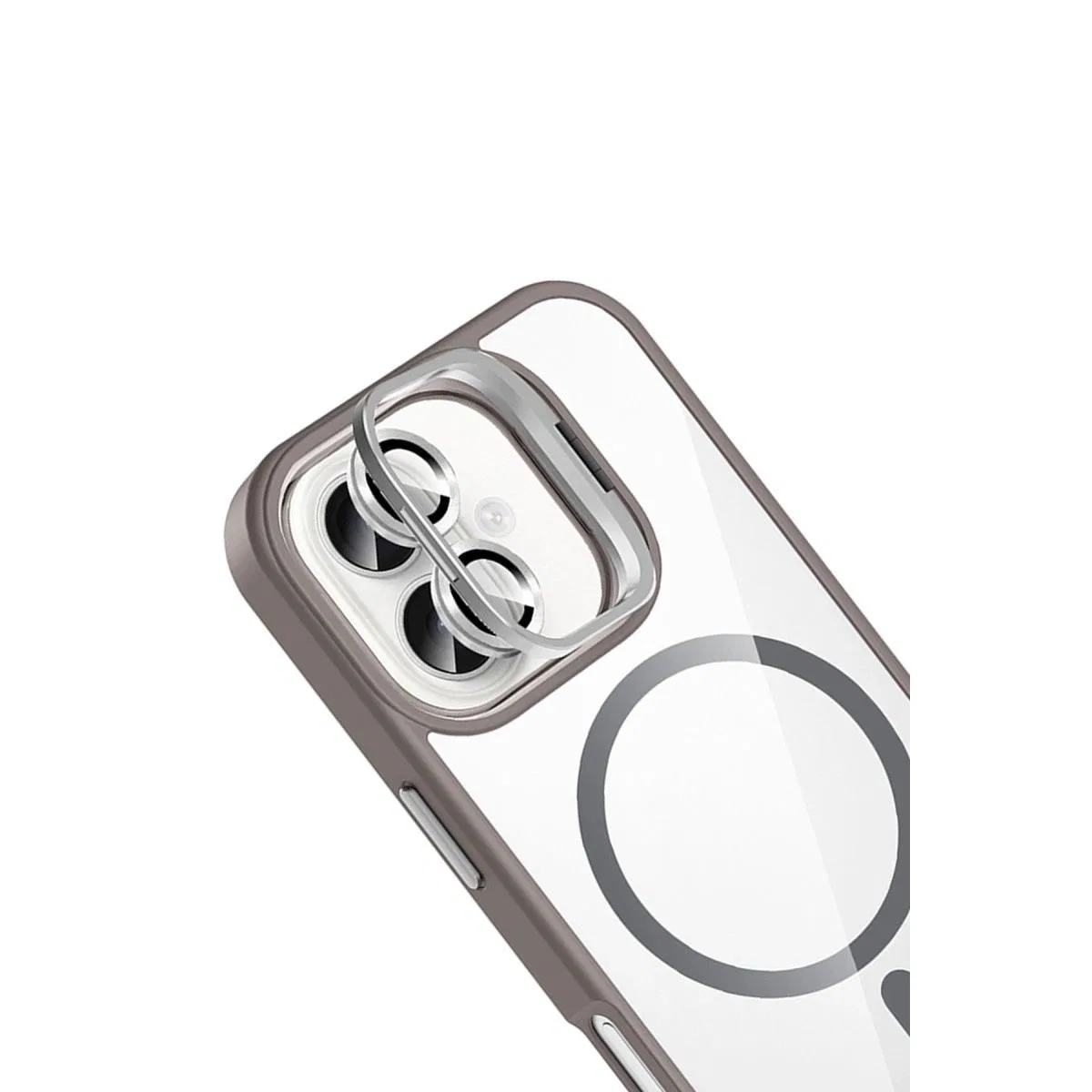 Joko Apple İphone 16 Plus Remim Lensli Magsafe Standlı Kapak - Titan Gri görsel 4