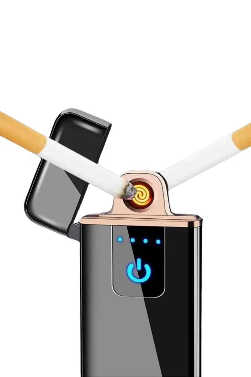 USB Şarjlı Alevsiz Çakmak Elektronik Çakmak Kamp Çakmağı görsel 3