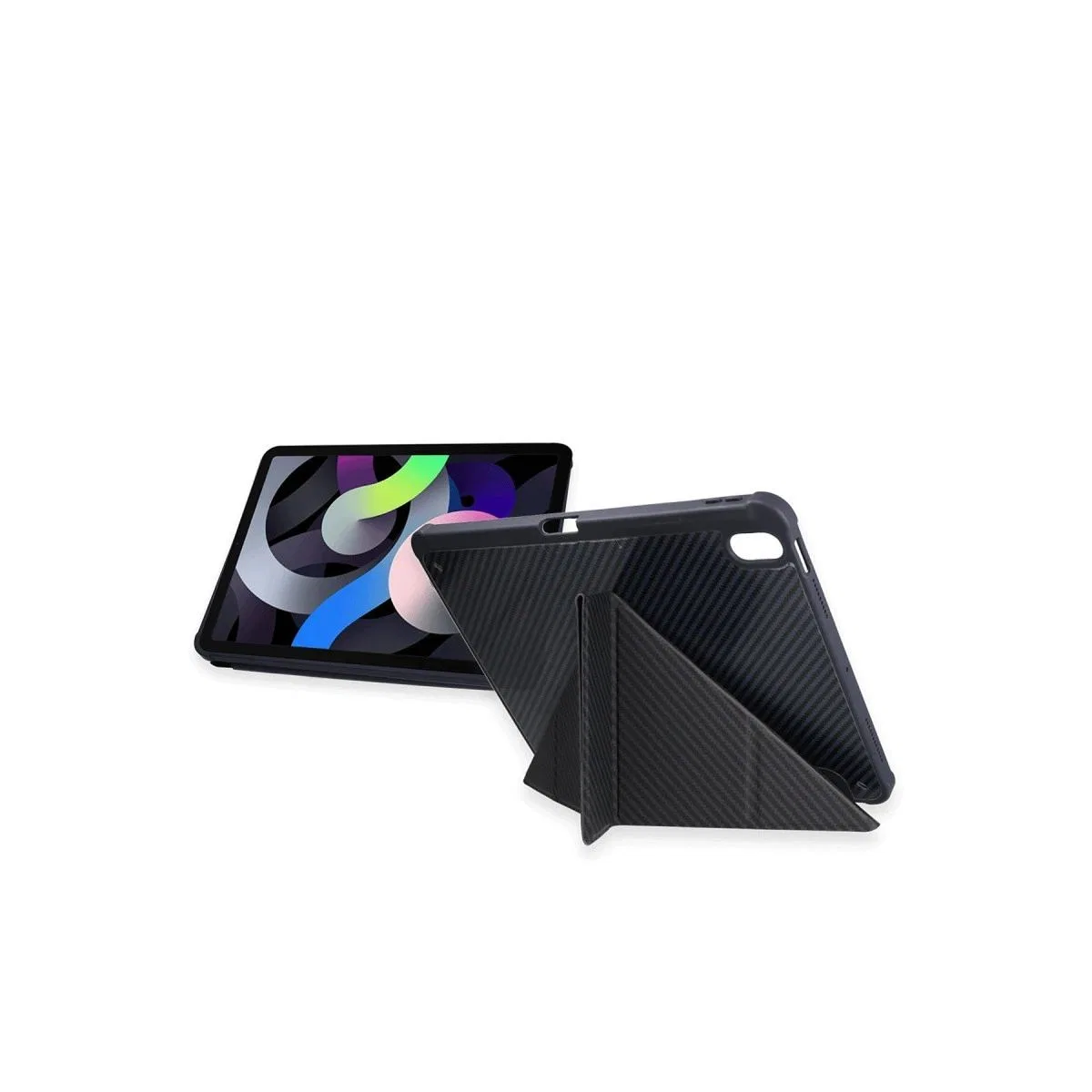 Apple İpad Pro 11 (2024) Kılıf Color Karbon Tablet Kılıfı - Derin Mor görsel 3