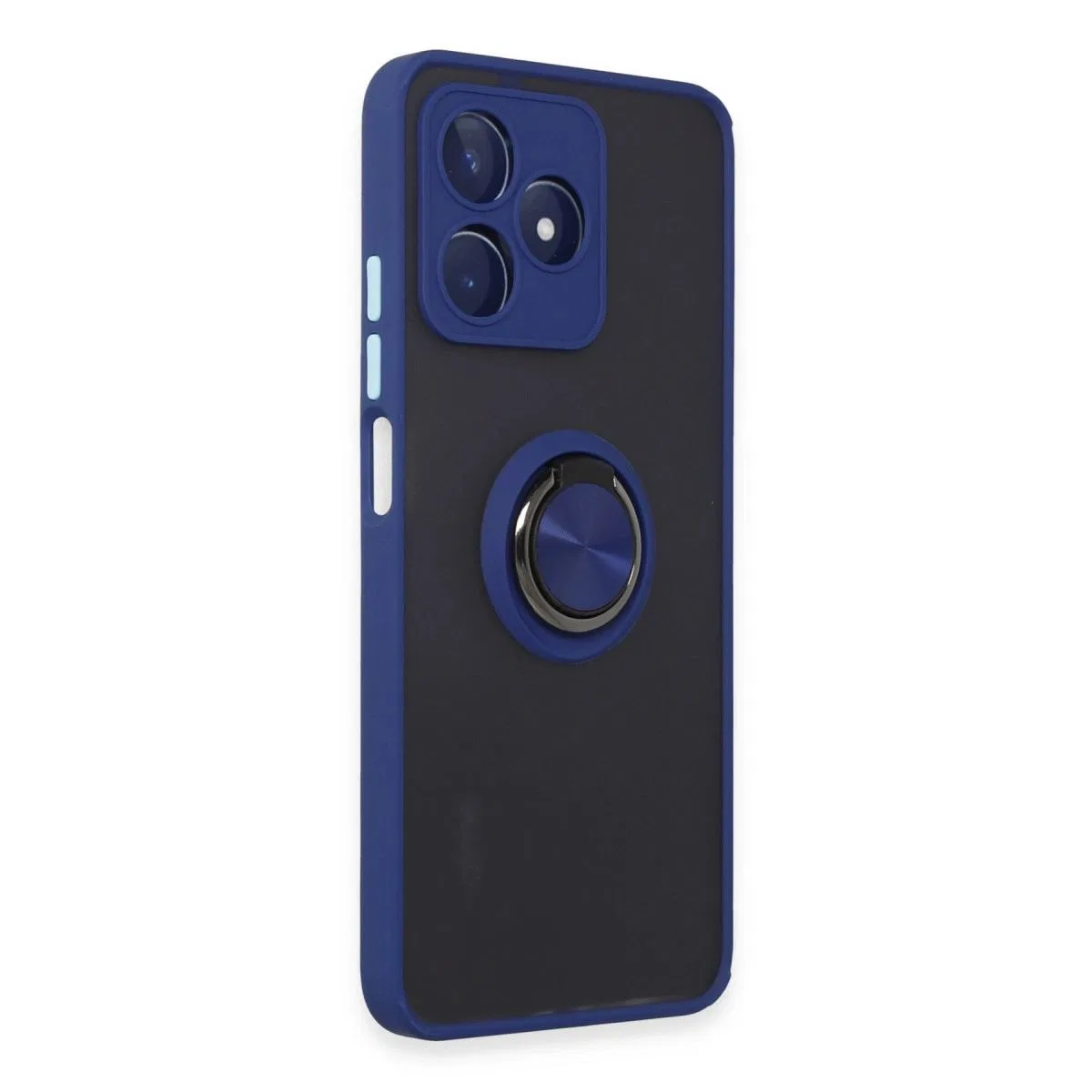 Realme C53 Kılıf Montreal Yüzüklü Silikon Kapak - Lacivert görsel 2