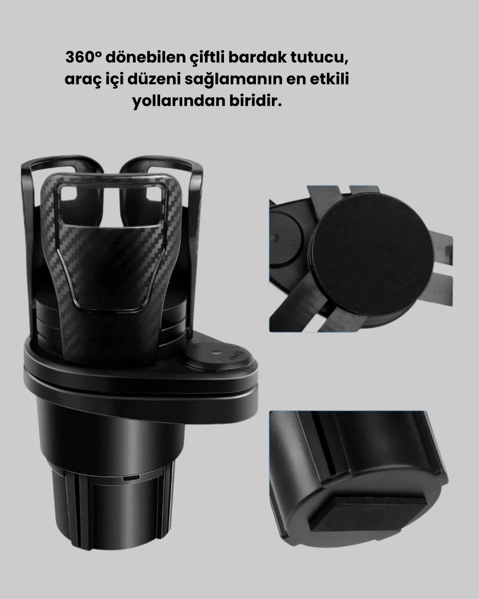 Bardak Tutucu ve Manyetik LED Ambiyans Işığı 2’li Set görsel 2