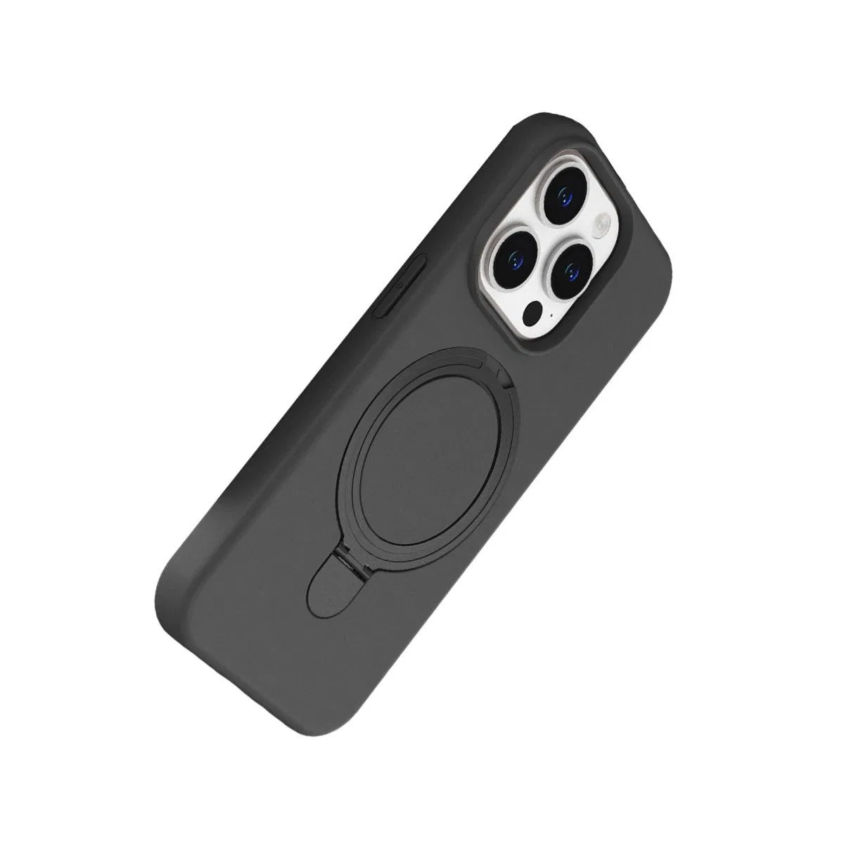 Apple İphone 15 Pro Max Regal Magsafe Standlı Kapak - Titan Gri görsel 3