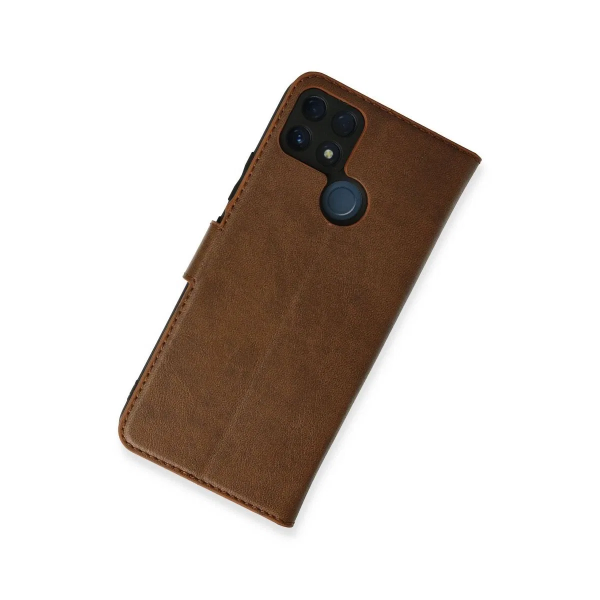 Realme C25 Kılıf Trend S Plus Kapaklı Kılıf - Taba görsel 2