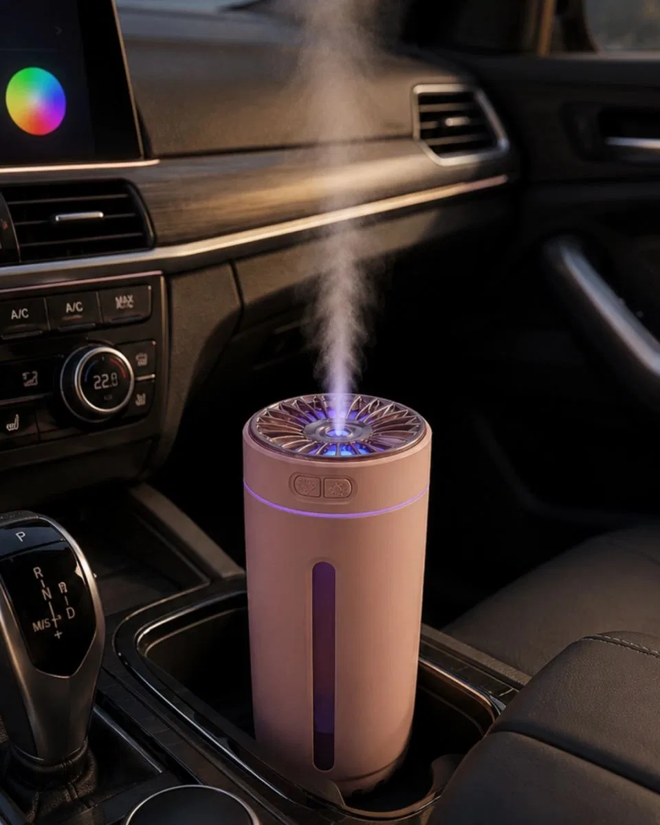 Rgb Led Buhar Makinesi Aroma Yağı Uyumlu Mini Nemlendirici