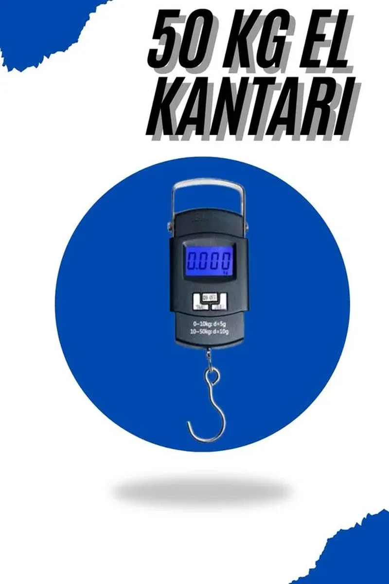 El Kantarı Dijital El Terazisi 50 Kg Kapasiteli LCD Ekranlı görsel 2
