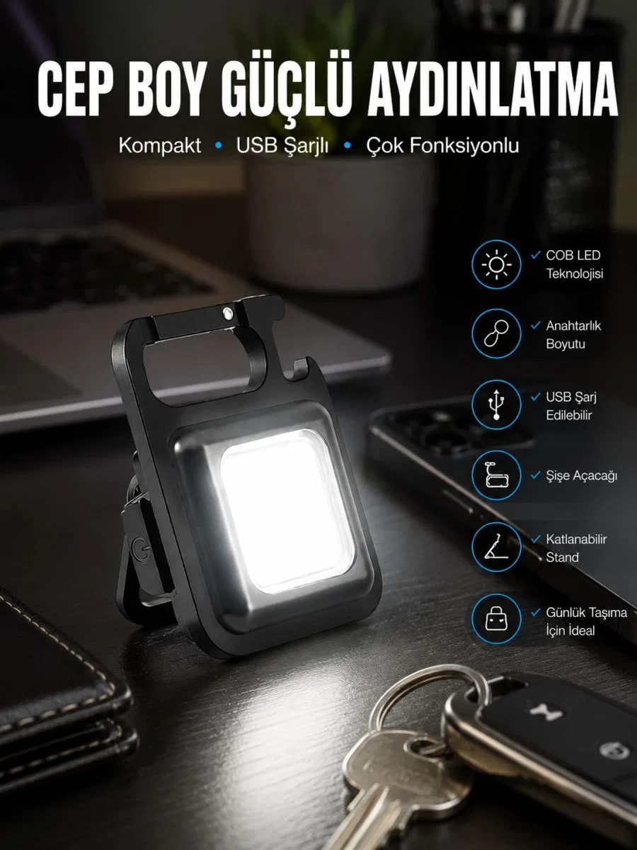 Led Işık Acil Durum Işığı Çok Fonksiyonlu Mıknatıs Özelliği