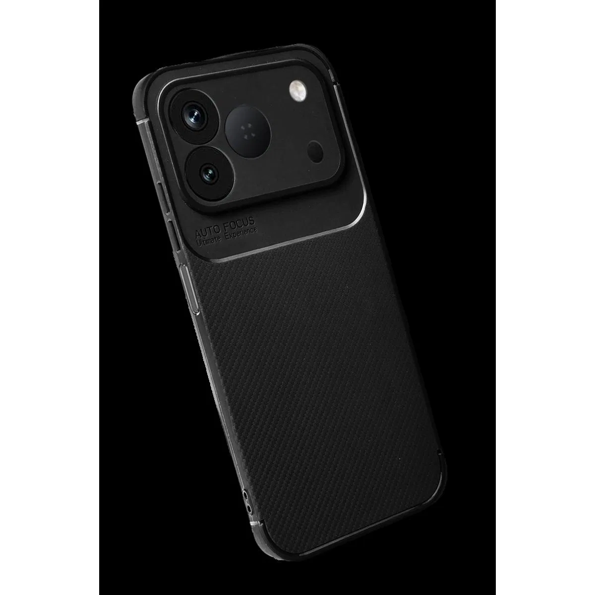 Newface Tecno Spark 50 4g Auto Focus Karbon Kapak - Siyah görsel 2