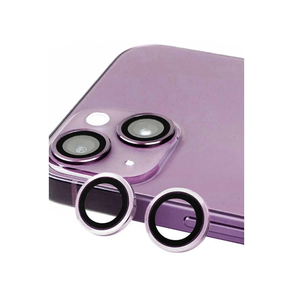 Apple İphone 14 Plus Raze Metal Kamera Lens - Mor