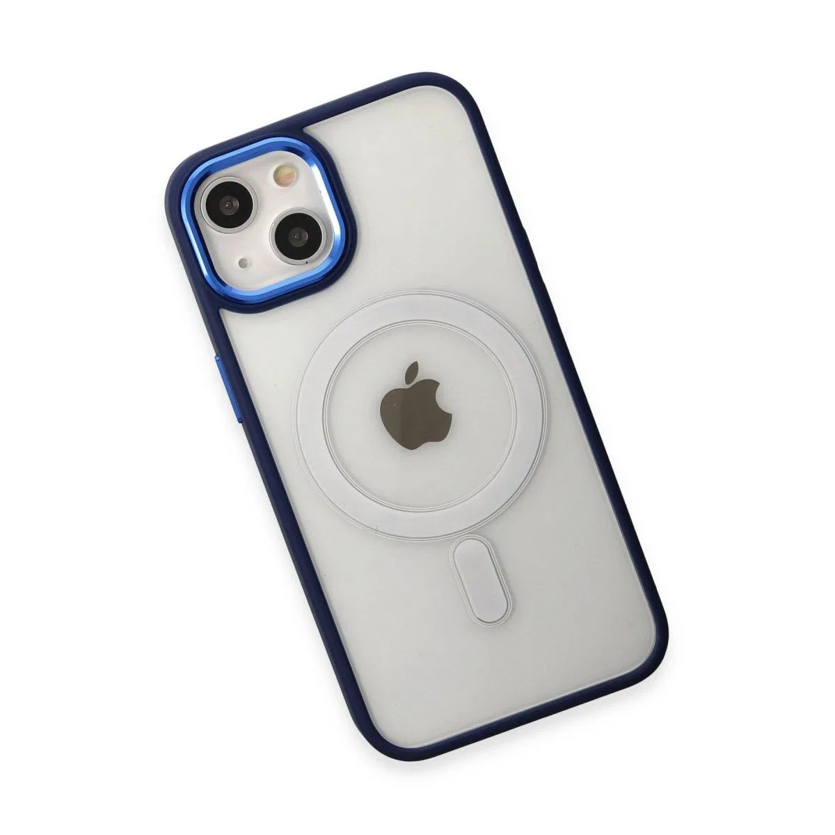 Apple İphone 15 Pro Kılıf Room Magneticsafe Silikon - Lacivert görsel 3