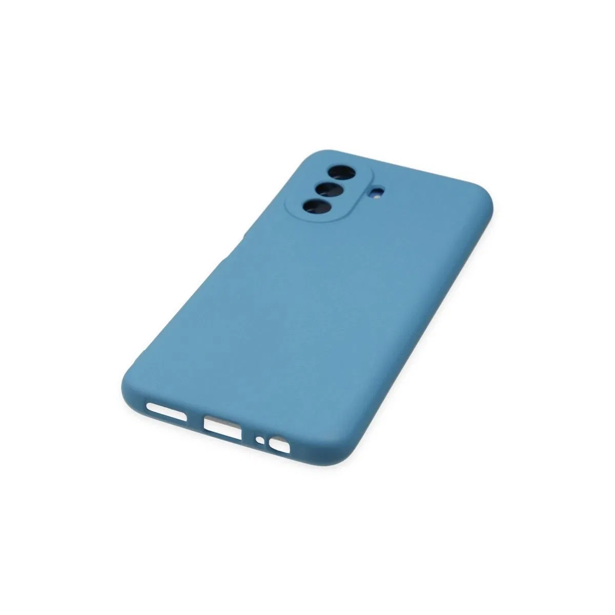Huawei Nova Y70 Kılıf Nano İçi Kadife Silikon - Mavi görsel 4