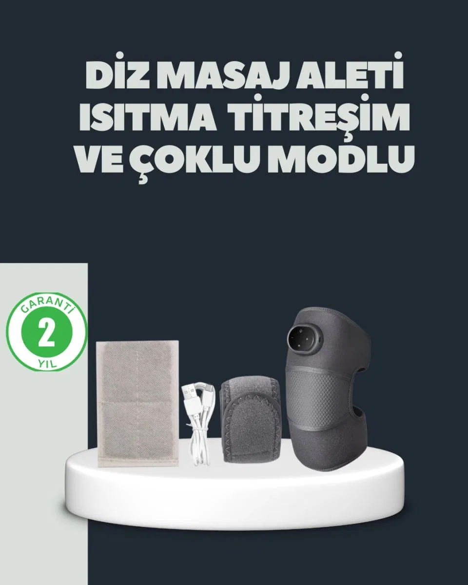Isıtmalı Titreşimli Diz Masaj Cihazı 3d Rezonans Teknolojili