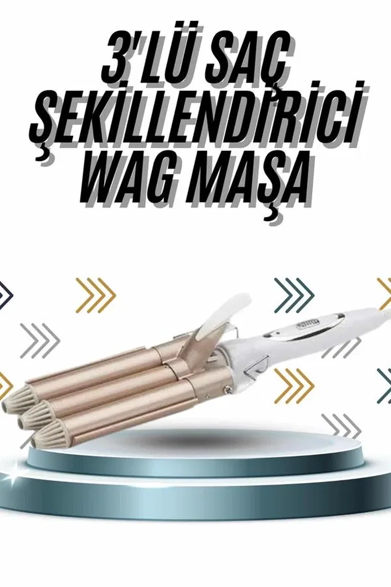 Wag Maşa Profesyonel Saç Şekillendirici İyon Özellikli Isı Kademeli görsel 2