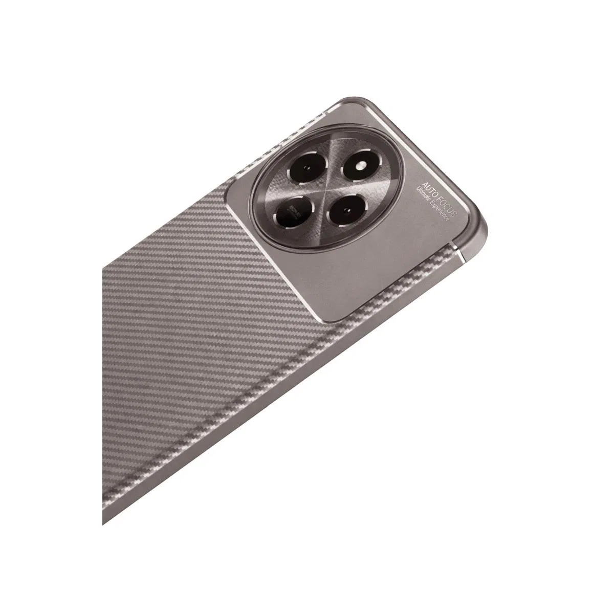 Tecno Spark 30 Pro Kılıf Auto Focus Karbon Kapak - Gri görsel 3