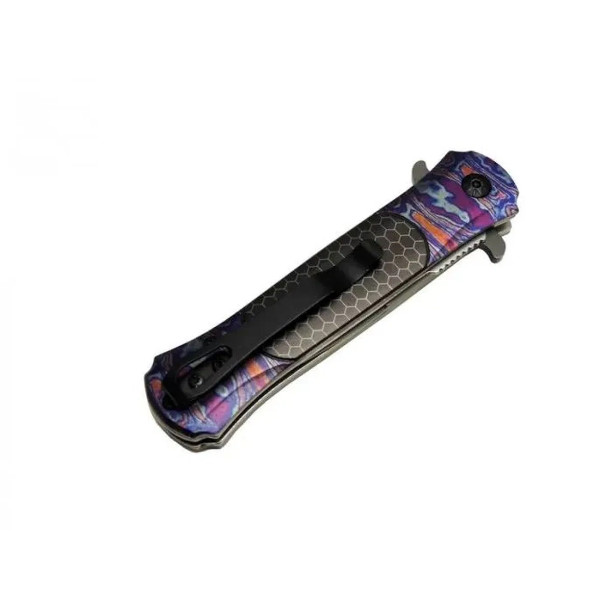 Çakı Mor 22 Cm Yarı Otomatik, Kemerlikli görsel 2