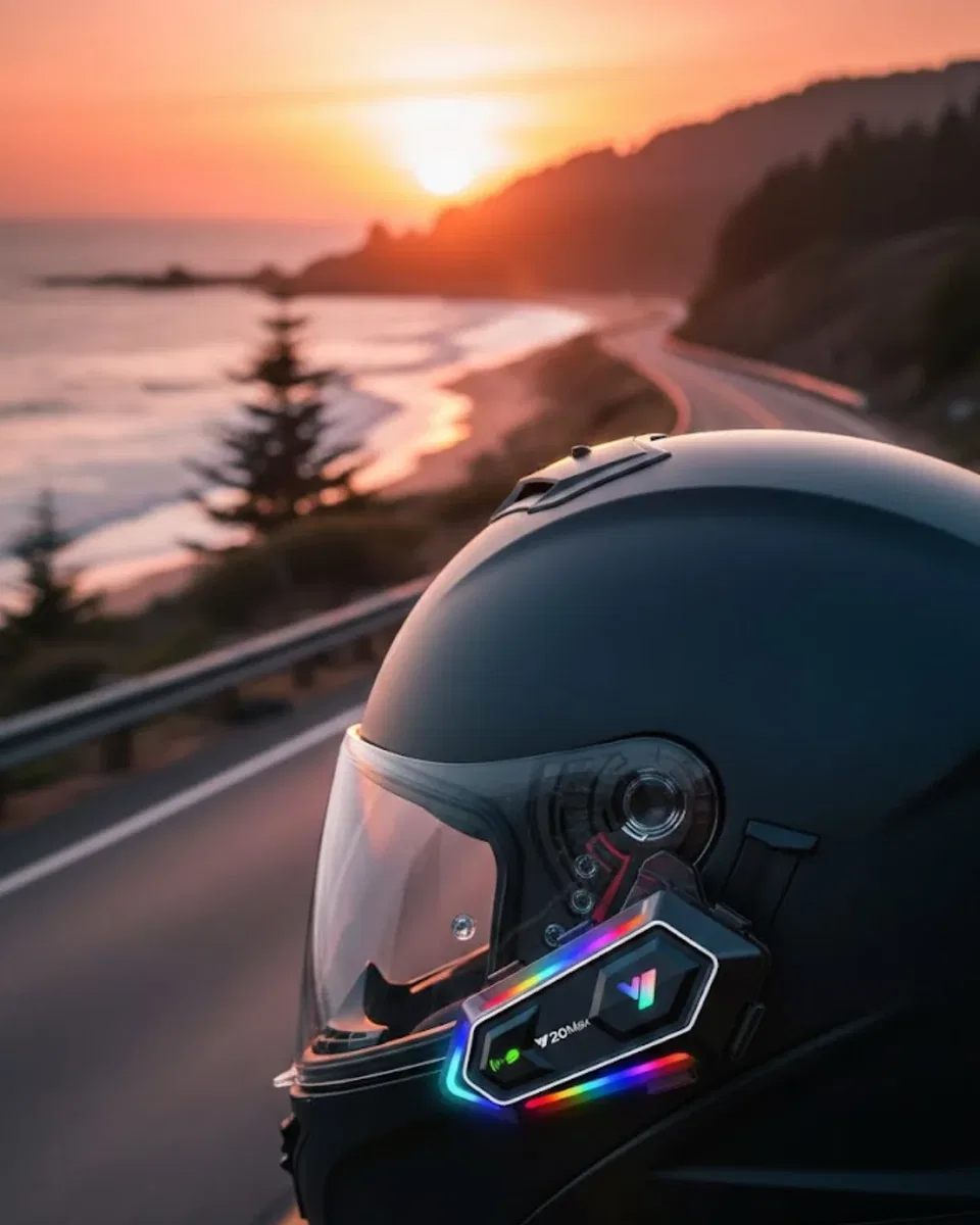 BT5. 3 Çipli Kask İçi Bluetooth Kulaklık 25 Saat Pil