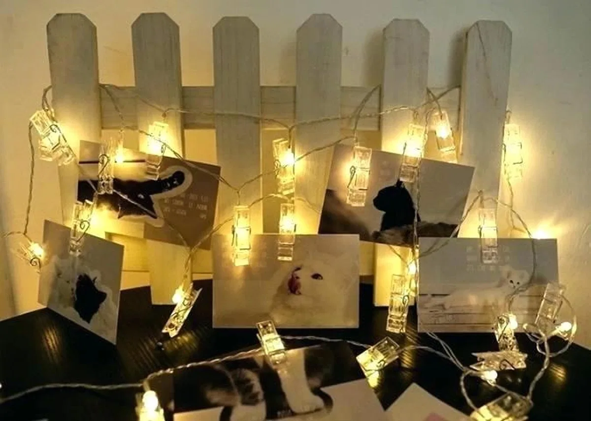 10'lu Led Işıklı Fotoğraf Mandalları görsel 3