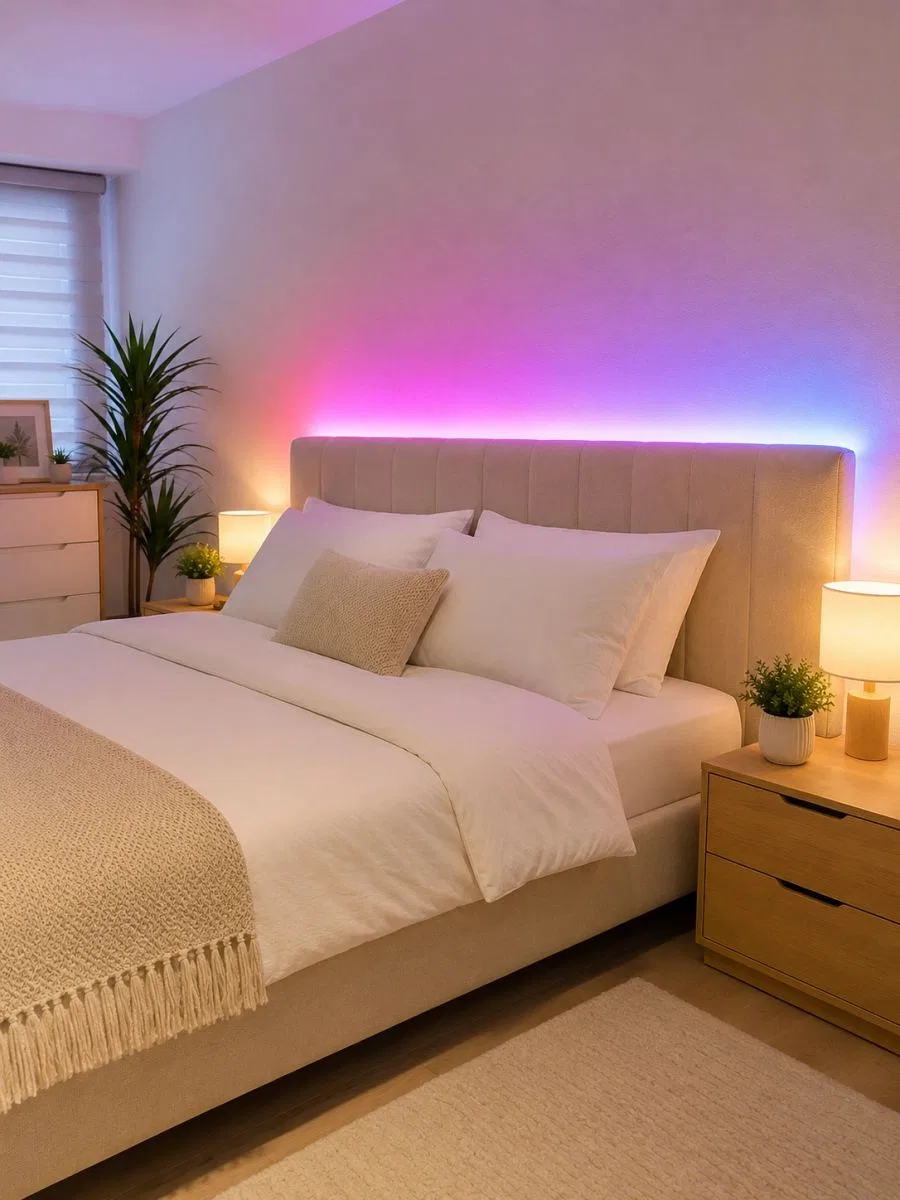 5 Metre Rgb Şerit Led 5050 Smd Uzaktan Kumandalı Renkli Dekoratif Led Aydınlatma Seti görsel 5