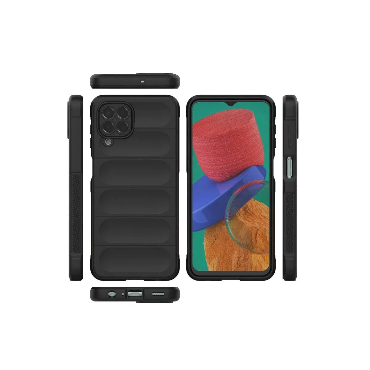 Samsung Galaxy M33 Kılıf Optimum Silikon - Siyah görsel 3