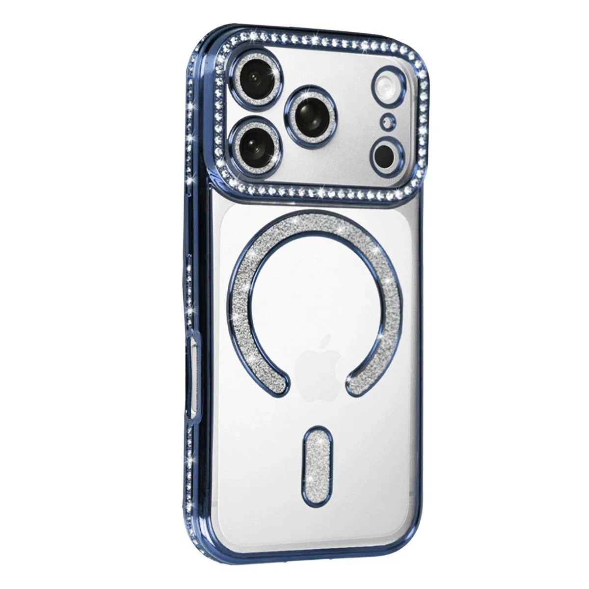 Apple İphone 17 Pro Max Joke Simli Magneticsafe Kılıf - Mavi görsel 2