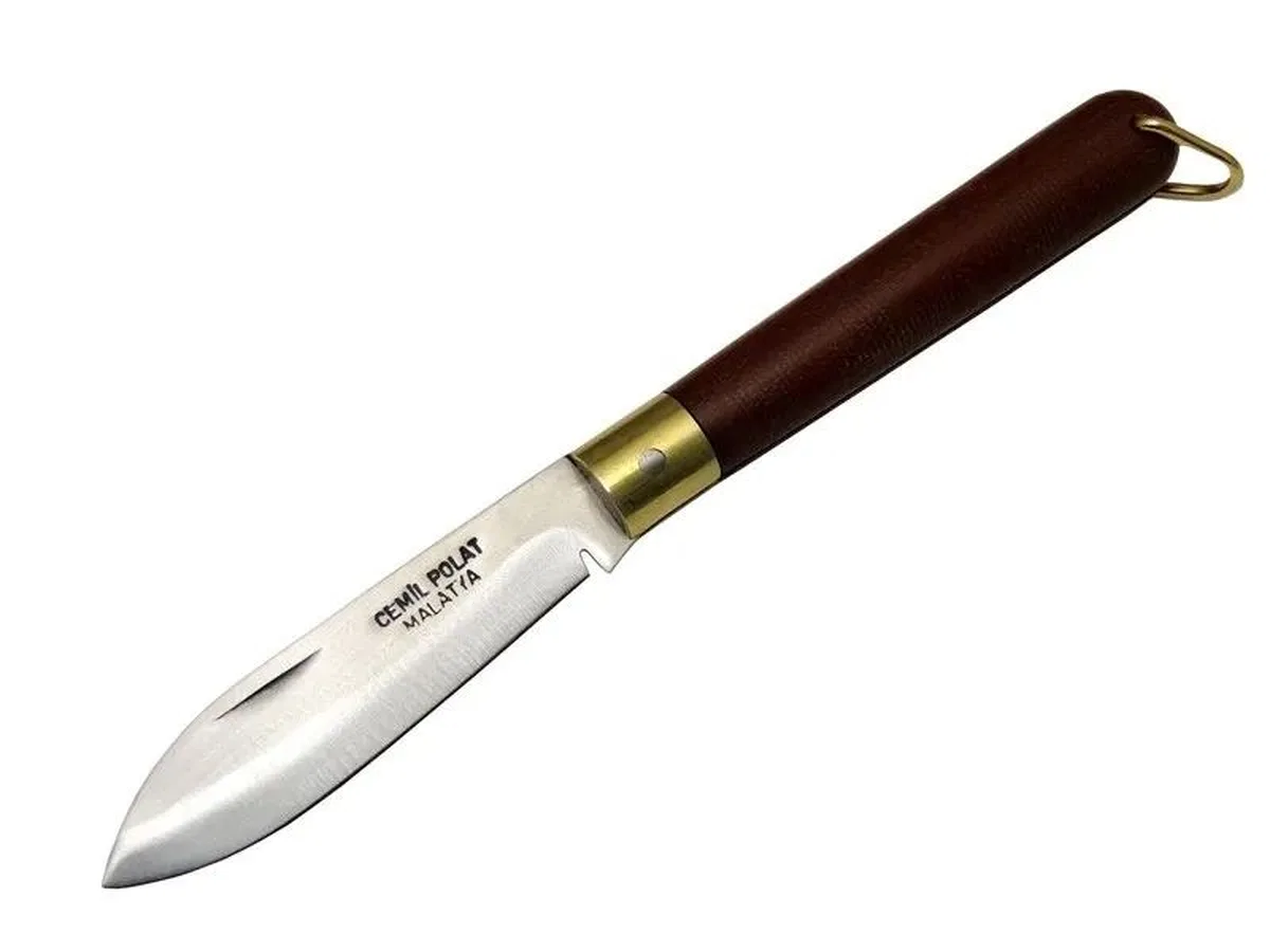 Malatya Beydağı Tk 18 Kahverengi Kamp Çakı 18cm - Manuel, Fiber Sap