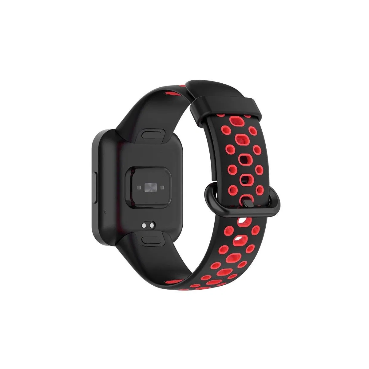 Xiaomi Redmi Watch 2 Spor Delikli Kordon - Siyah-kırmızı görsel 2