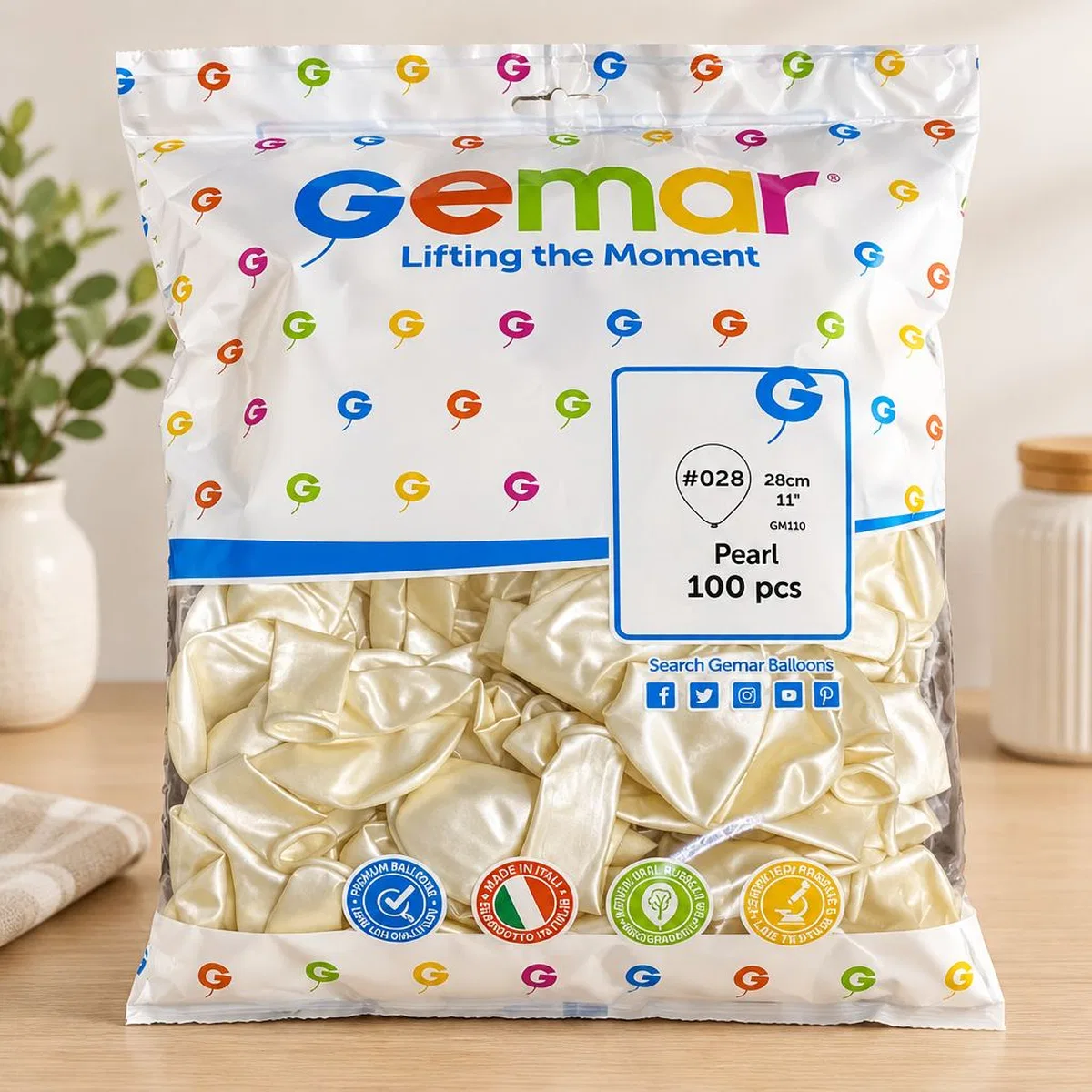 28 cm (11 inç) Metalik Balon 100'lü