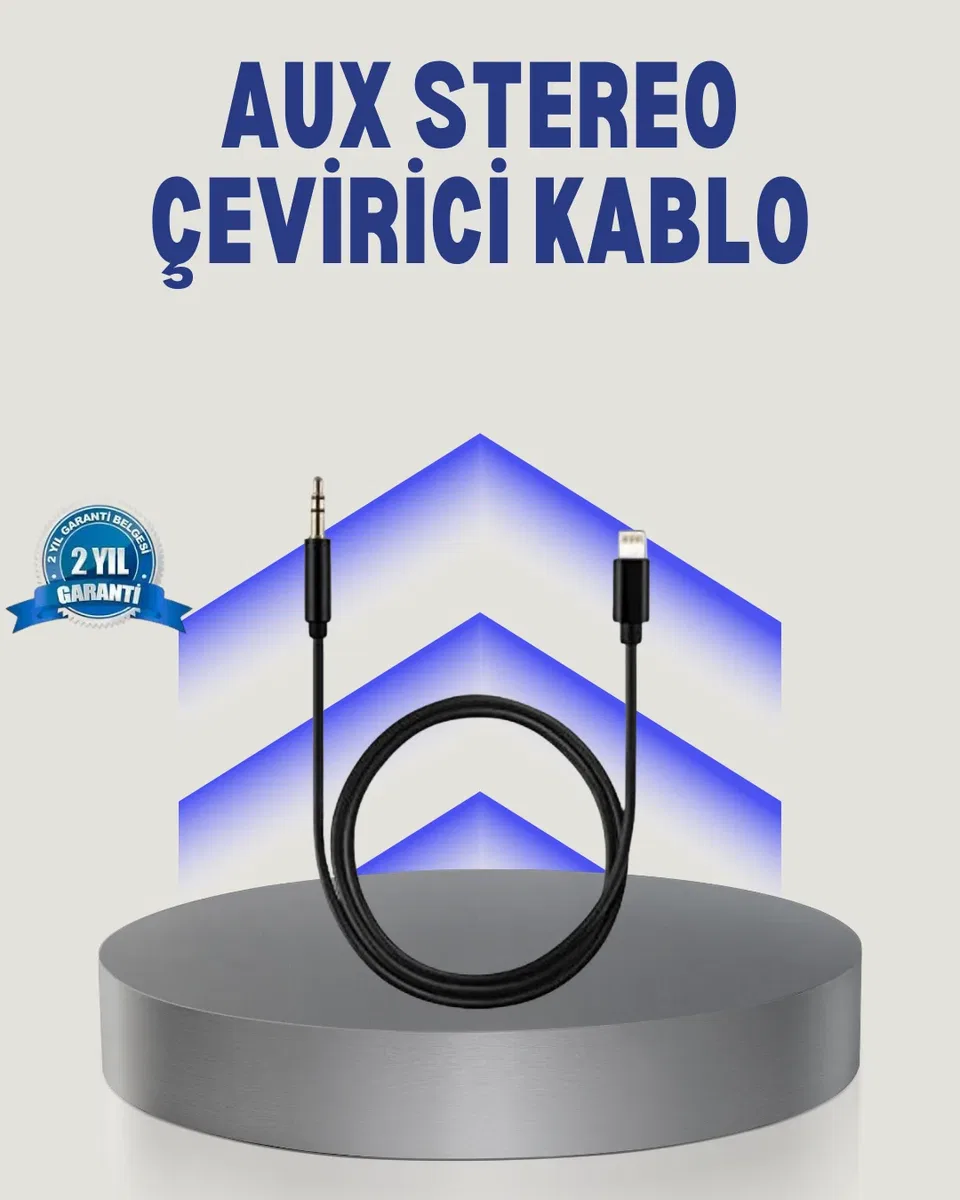 iPhone Lightning 3. 5mm Aux Çevirici Kablo JH-023 Stereo Ses Aktarıcı