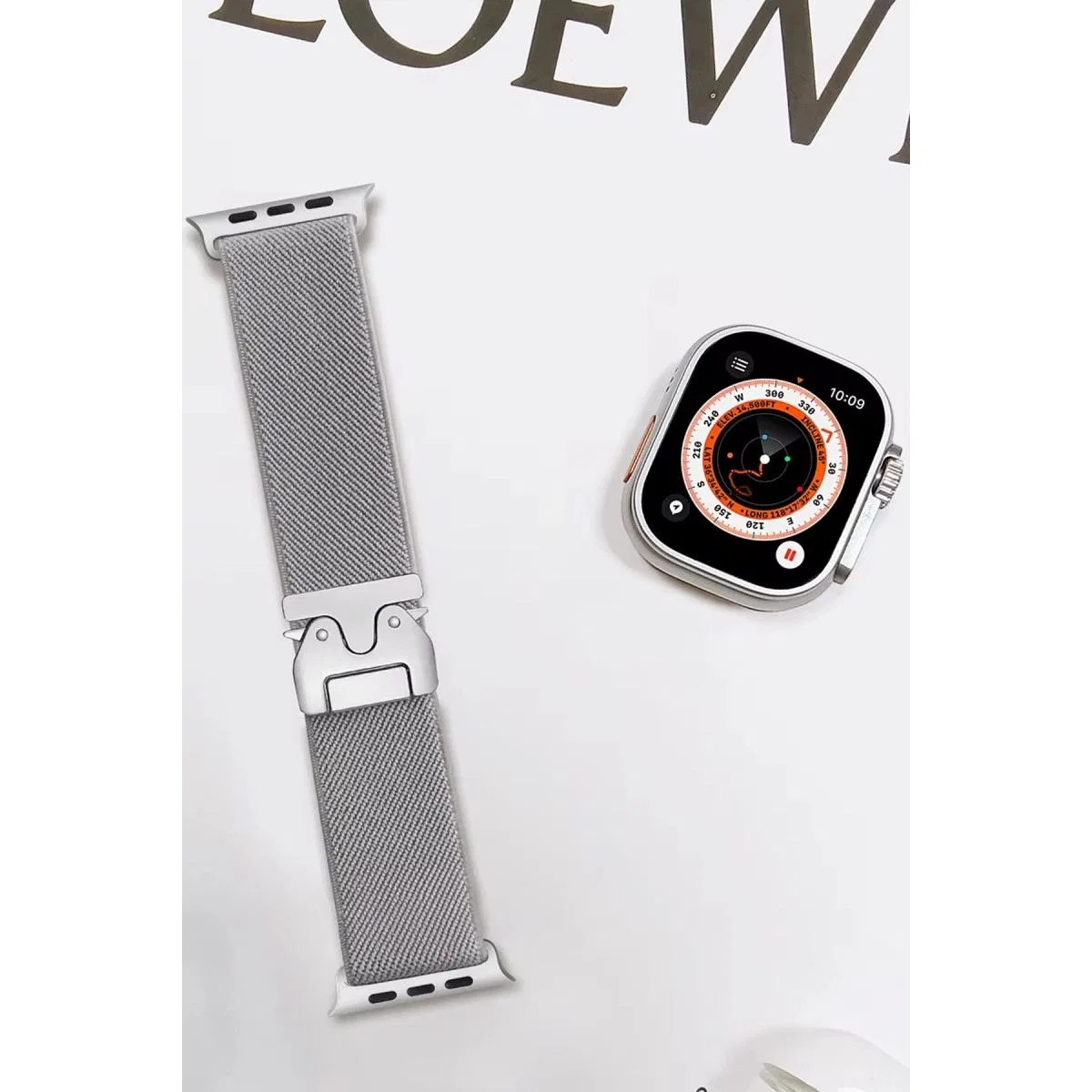 Apple Watch 42mm Forest Kumaş Kordon - Titan Gri görsel 2