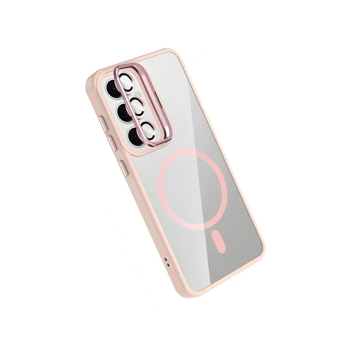 Joko Samsung Galaxy S24 Fe Remim Lensli Magsafe Standlı Kapak - Pembe görsel 4
