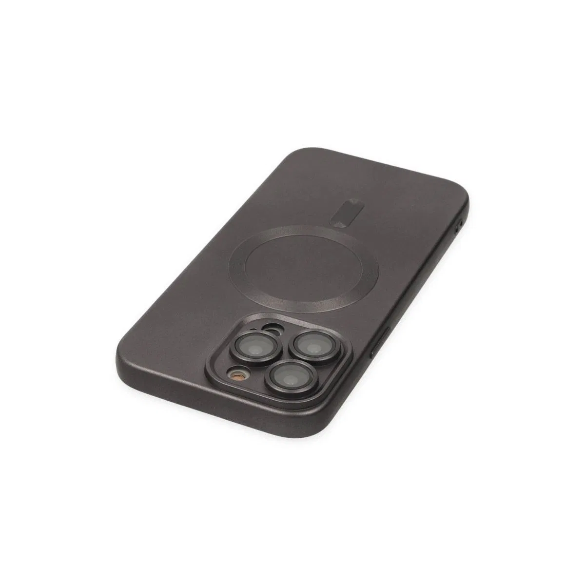 Apple İphone 13 Pro Kılıf Moshi Lens Magneticsafe Silikon - Füme görsel 4