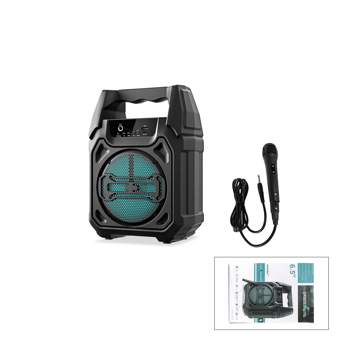 Bluetooth Mikrofonlu Kablosuz Hoparlör 6. 5'' USB Şarjlı görsel 3