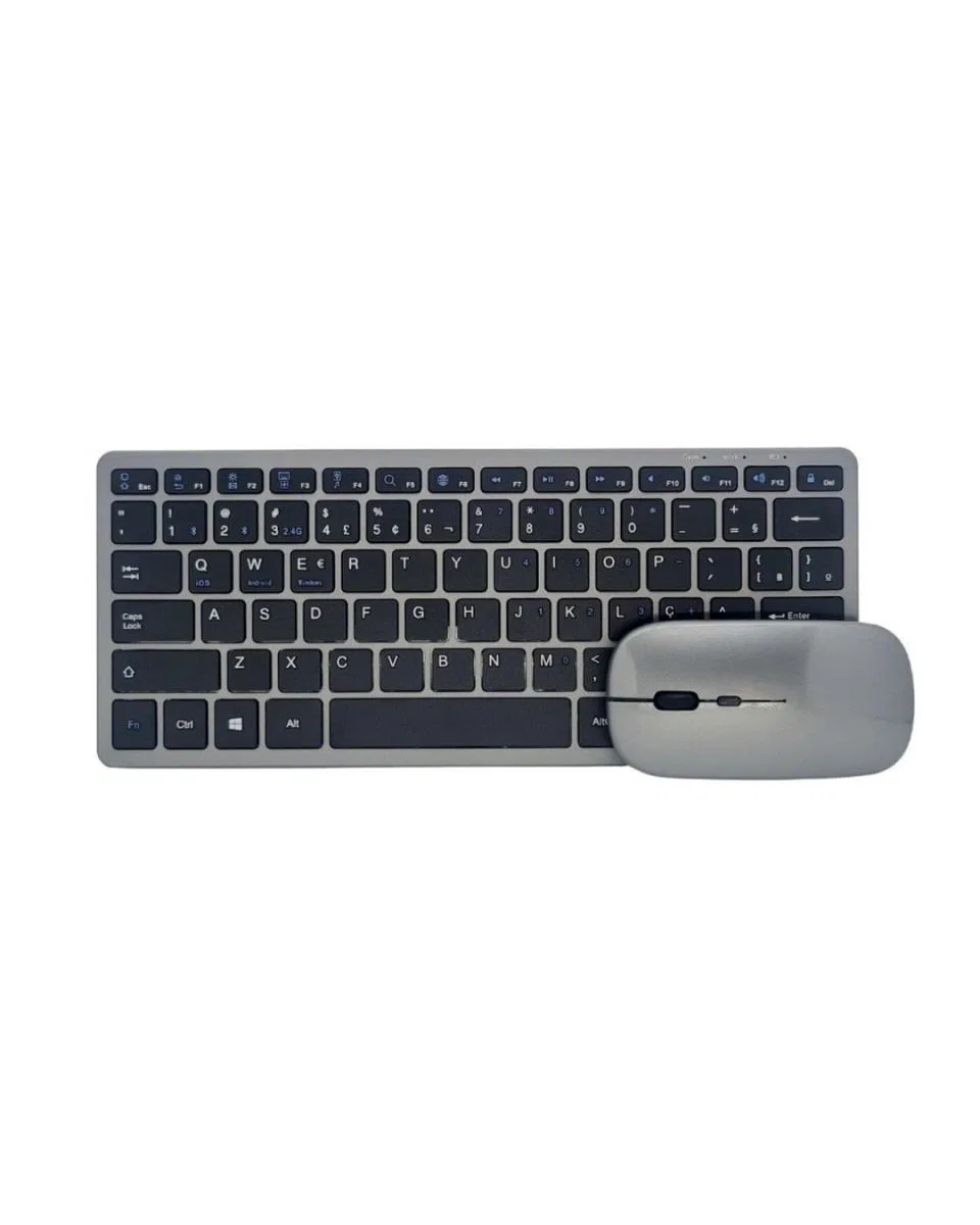 Kablosuz Bluetooth Klavye Mouse Seti Şarjlı Tablet Laptop Uyumlu görsel 5